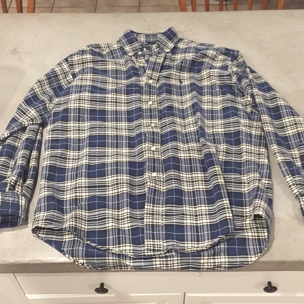 Ralph Lauren plaid button down size Medium